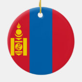Décoration En Céramique Drapeau de Mongolie (Dos)