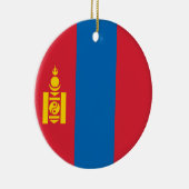 Décoration En Céramique Drapeau de Mongolie (Droite)