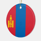 Décoration En Céramique Drapeau de Mongolie (Gauche)