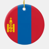 Décoration En Céramique Drapeau de Mongolie (Dos)