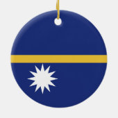 Décoration En Céramique Drapeau de Nauru (Dos)