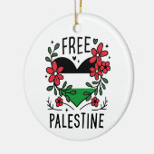 Décoration En Céramique Drapeau de palestine libre (Gauche)