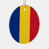 Décoration En Céramique Drapeau de Roumanie (Droite)