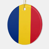 Décoration En Céramique Drapeau de Roumanie (Gauche)