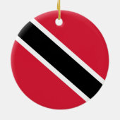 Décoration En Céramique Drapeau de Trinité-et-Tobago (Dos)
