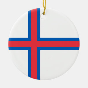 Décoration En Céramique Drapeau des îles Féroé