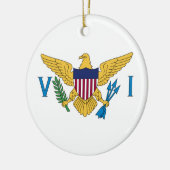 Décoration En Céramique Drapeau des îles Vierges américaines (Gauche)