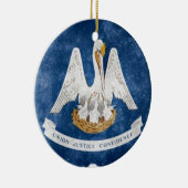 Décoration En Céramique Drapeau d'état de la Louisiane (Droite)