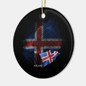 Décoration En Céramique Drapeau d'Islande (Gauche)