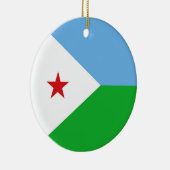 Décoration En Céramique Drapeau Djibouti (Droite)