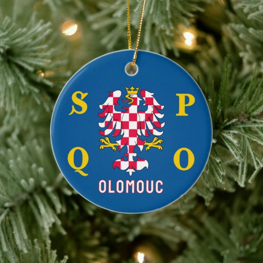 Décoration En Céramique Drapeau d'Olomouc (Arbre)