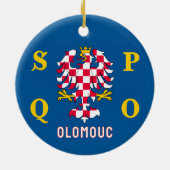 Décoration En Céramique Drapeau d'Olomouc (Dos)