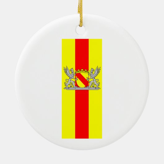 Décoration En Céramique Drapeau du Bade-Bade (Dos)