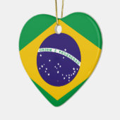 Décoration En Céramique Drapeau du Brésil (Gauche)