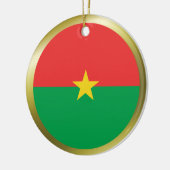 Décoration En Céramique Drapeau du Burkina Faso (Gauche)