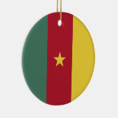 Décoration En Céramique drapeau du Cameroun (Droite)