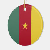 Décoration En Céramique drapeau du Cameroun (Gauche)