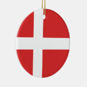 Décoration En Céramique Drapeau du Danemark (Droite)