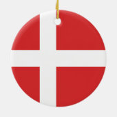 Décoration En Céramique Drapeau du Danemark (Dos)