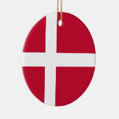Décoration En Céramique Drapeau du Danemark (Droite)