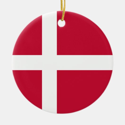 Décoration En Céramique Drapeau du Danemark (Devant)