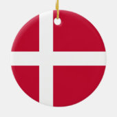Décoration En Céramique Drapeau du Danemark (Dos)