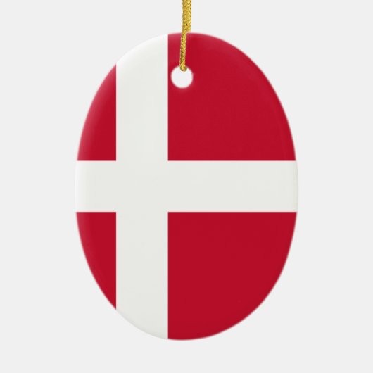 Décoration En Céramique Drapeau du Danemark (Devant)