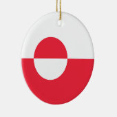 Décoration En Céramique Drapeau du Groenland (Droite)