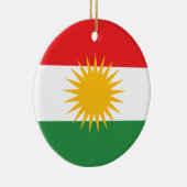 Décoration En Céramique Drapeau du Kurdistan (Droite)