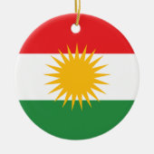 Décoration En Céramique Drapeau du Kurdistan (Devant)