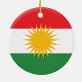 Décoration En Céramique Drapeau du Kurdistan (Dos)