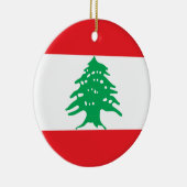 Décoration En Céramique Drapeau du Liban (Droite)