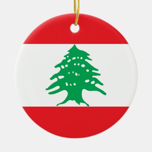 Décoration En Céramique Drapeau du Liban (Devant)