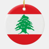 Décoration En Céramique Drapeau du Liban (Dos)