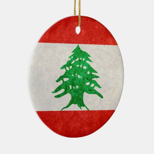 Décoration En Céramique Drapeau du Liban (Droite)