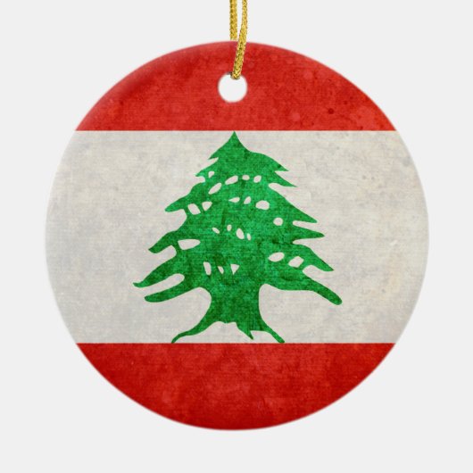 Décoration En Céramique Drapeau du Liban (Devant)