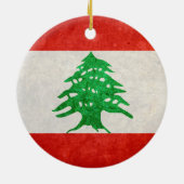 Décoration En Céramique Drapeau du Liban (Dos)