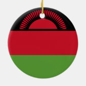 Décoration En Céramique drapeau du Malawi (Dos)