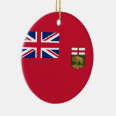 Décoration En Céramique Drapeau du Manitoba (Droite)