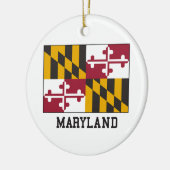Décoration En Céramique Drapeau du Maryland (Gauche)