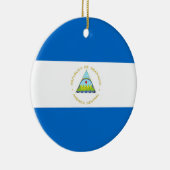 Décoration En Céramique Drapeau du Nicaragua (Droite)