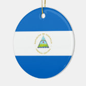 Décoration En Céramique Drapeau du Nicaragua (Gauche)