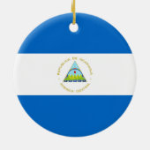 Décoration En Céramique Drapeau du Nicaragua (Dos)
