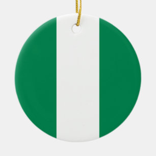 Décoration En Céramique Drapeau du Nigeria