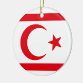 Décoration En Céramique Drapeau du nord de Chypre (Gauche)