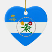 Décoration En Céramique Drapeau du Queens, NY (Dos)