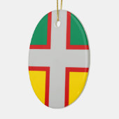 Décoration En Céramique Drapeau du Saguenay-Lac-Saint-Jean (QUÉBEC) (Gauche)