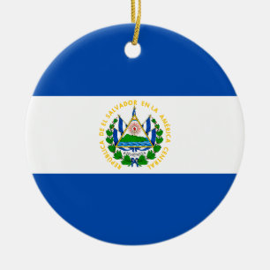 Décoration En Céramique Drapeau du Salvador