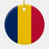 Décoration En Céramique Drapeau du Tchad (Dos)