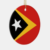 Décoration En Céramique Drapeau du Timor-Leste (Droite)